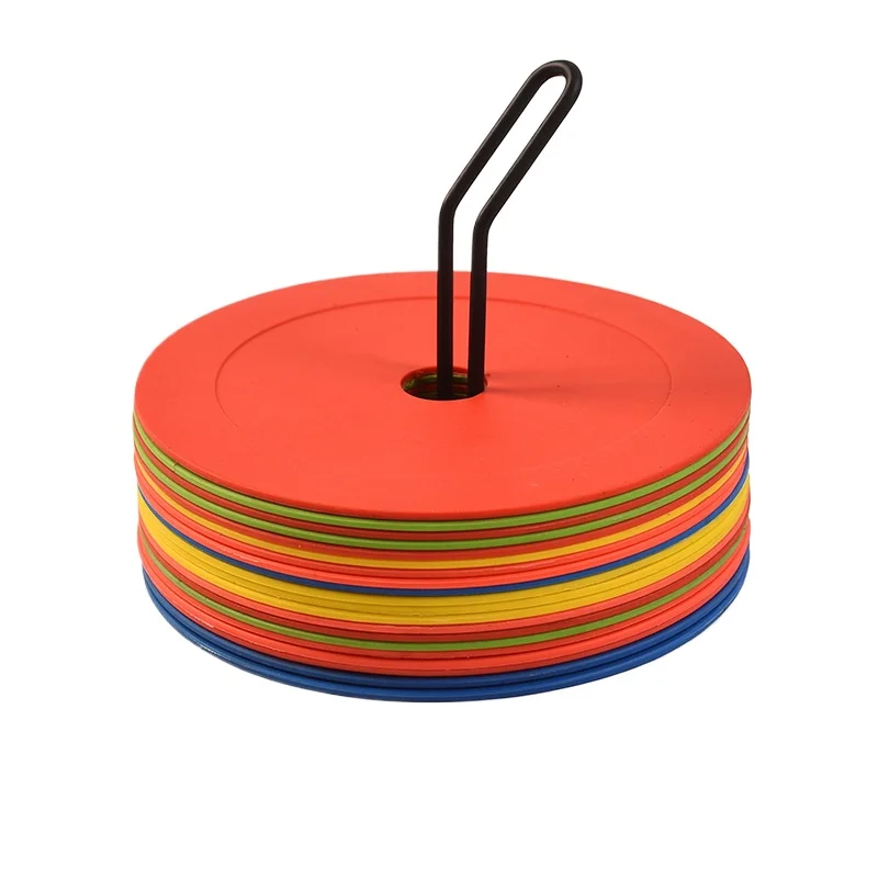 Football Training Cone - Soccer Flat Cones Marker Disc High