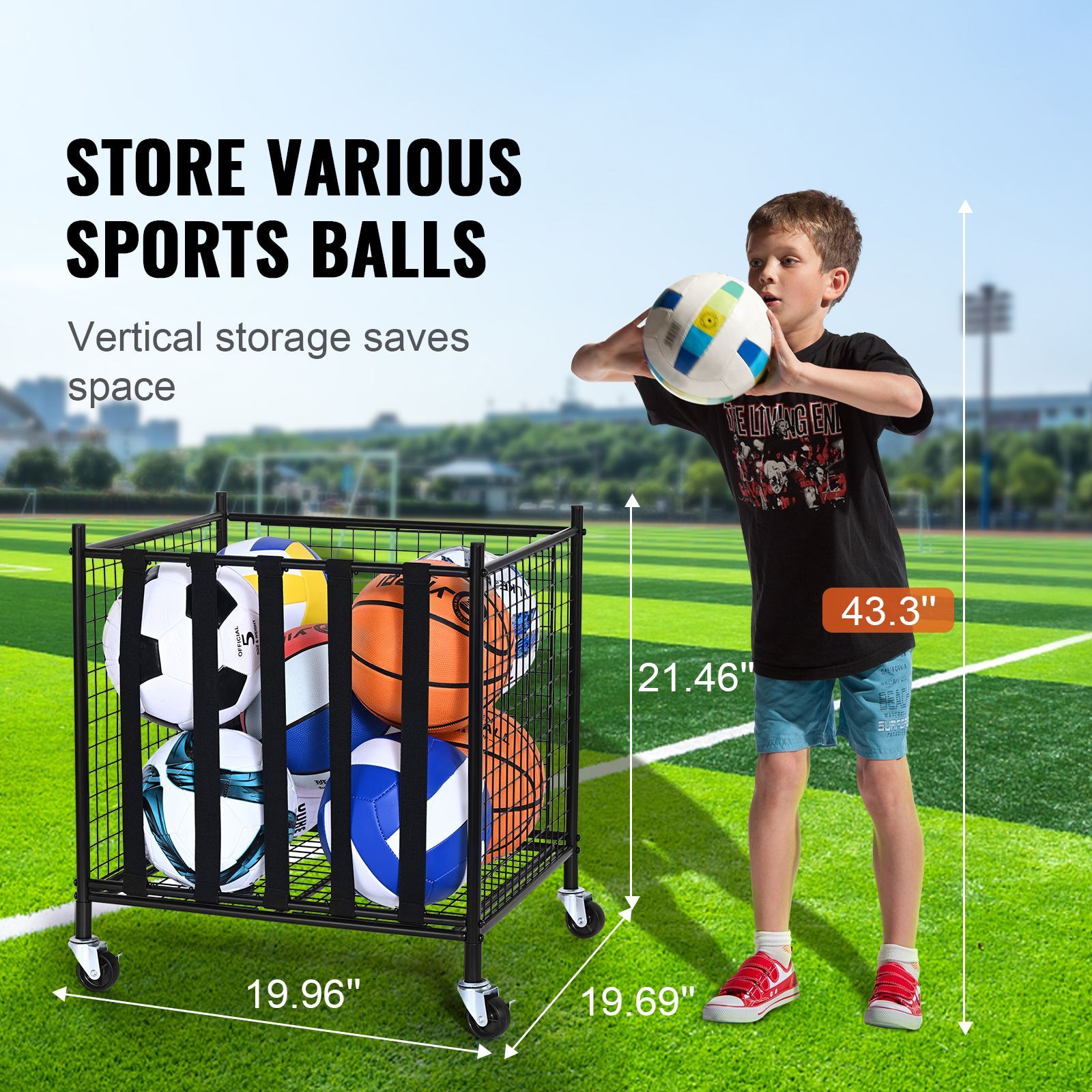 Rolling Sports Ball Storage Ca - đánh giá và giá Sports Equipment Organizer Garage