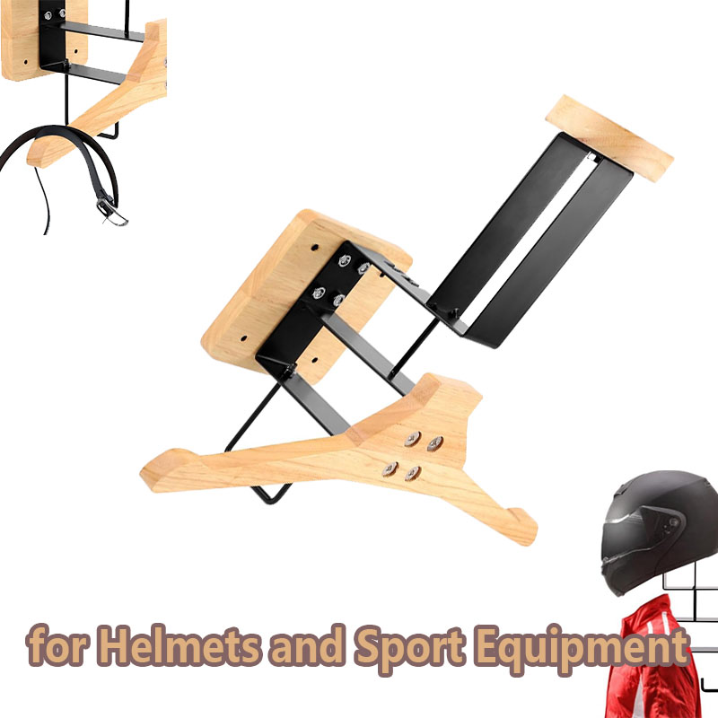 Wood Motorcycle Helmet Holder  - đánh giá và giá Sports Equipment Rack