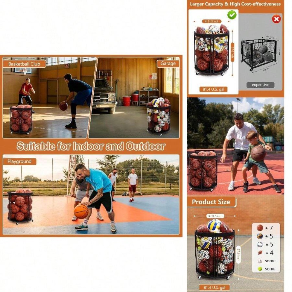 Heavy Duty Ball Storage Bin Ca - đánh giá và giá Sports Equipment Organizer Garage