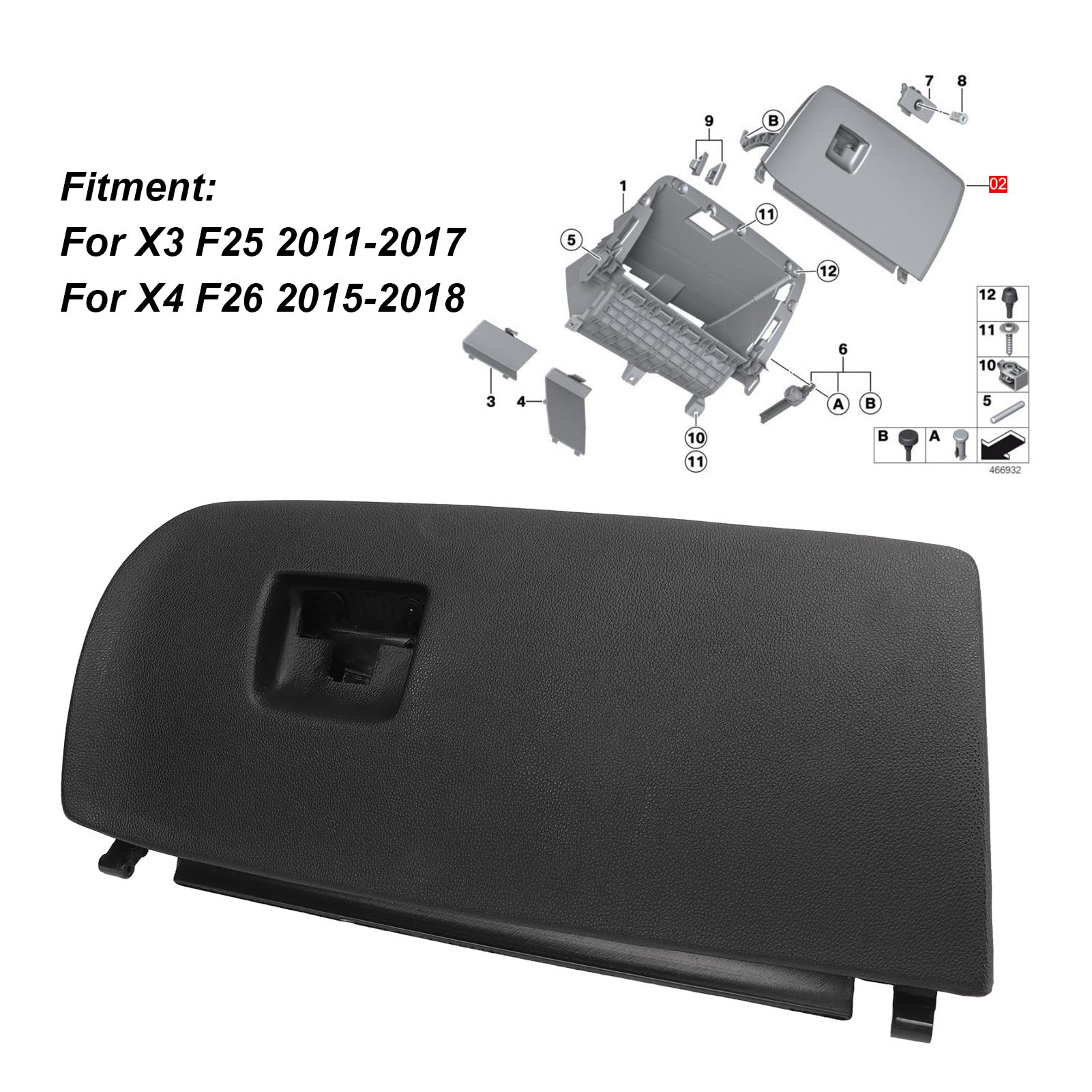 Car Glove Box Lid 51166839000  - đánh giá và giá Sports Equipment Organizer Garage