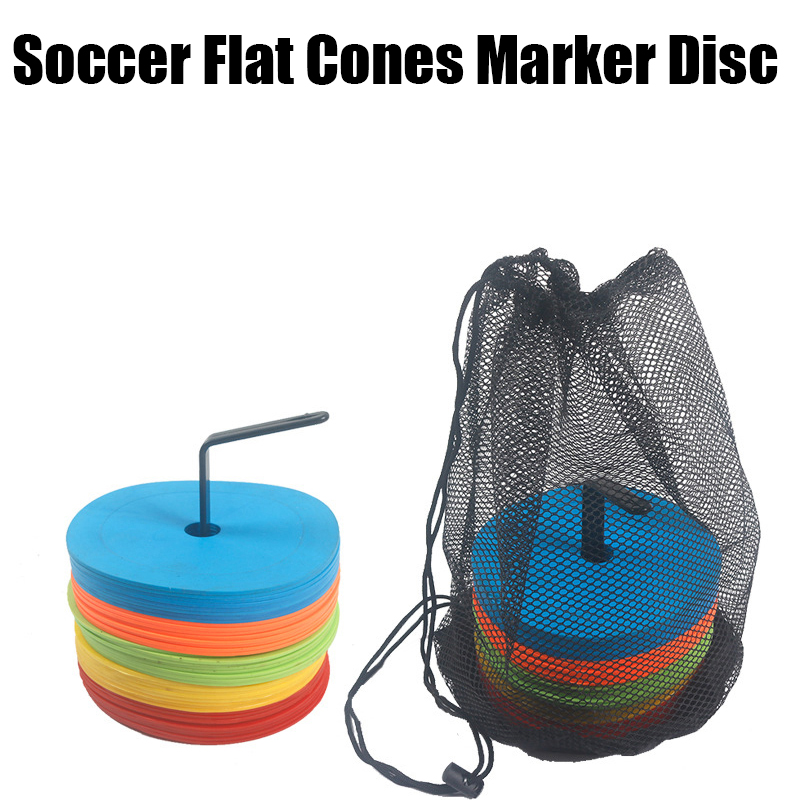 10pcs Soccer Flat Cones Marker - đánh giá và giá Football Training Cone